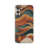 Abstract Autumn Leaves Waves Phone Case