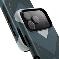 Midnight Chevron iPhone Case - Luxury Shockproof MagSafe® Tough Cover