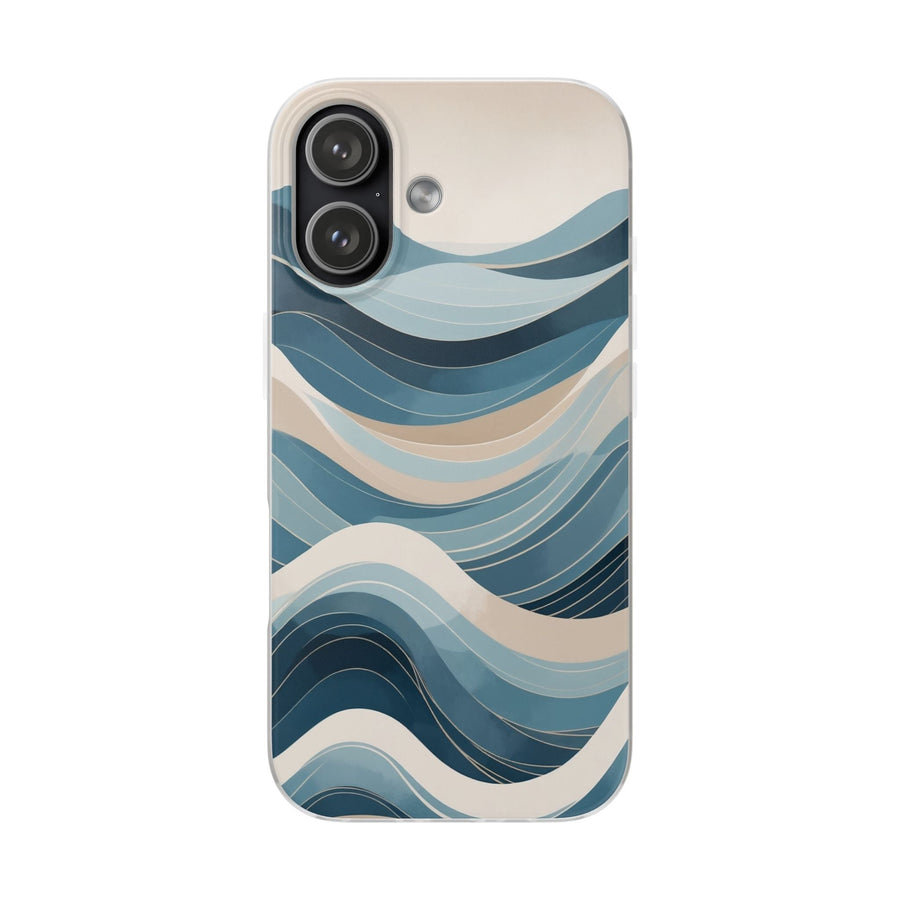 Minimalist Ocean Waves Phone Case