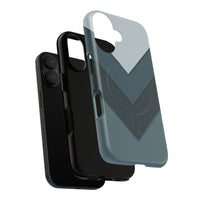 Midnight Chevron iPhone Case - Luxury Shockproof MagSafe® Tough Cover