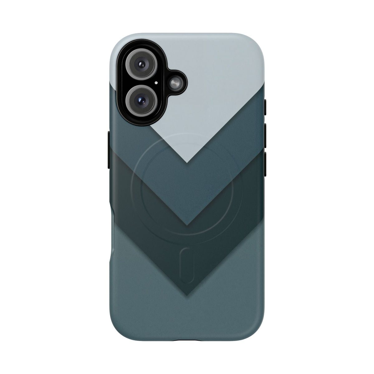 Midnight Chevron iPhone Case - Luxury Shockproof MagSafe® Tough Cover