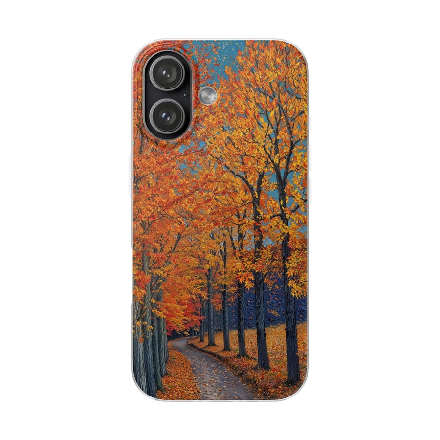Golden Autumn Pathway Phone Case