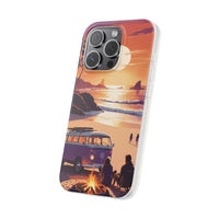 Beach Bonfire Sunset Phone Case