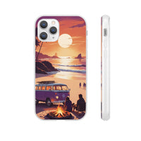 Beach Bonfire Sunset Phone Case