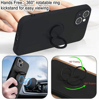 iPhone Silicone Ring Holder Case Cover